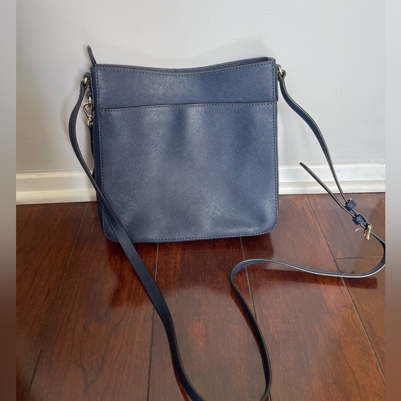 Authentic Michael Kors MK Jet Set Travel Purse Handbag Crossbody Bag - Navy blue - Picture 6 of 11